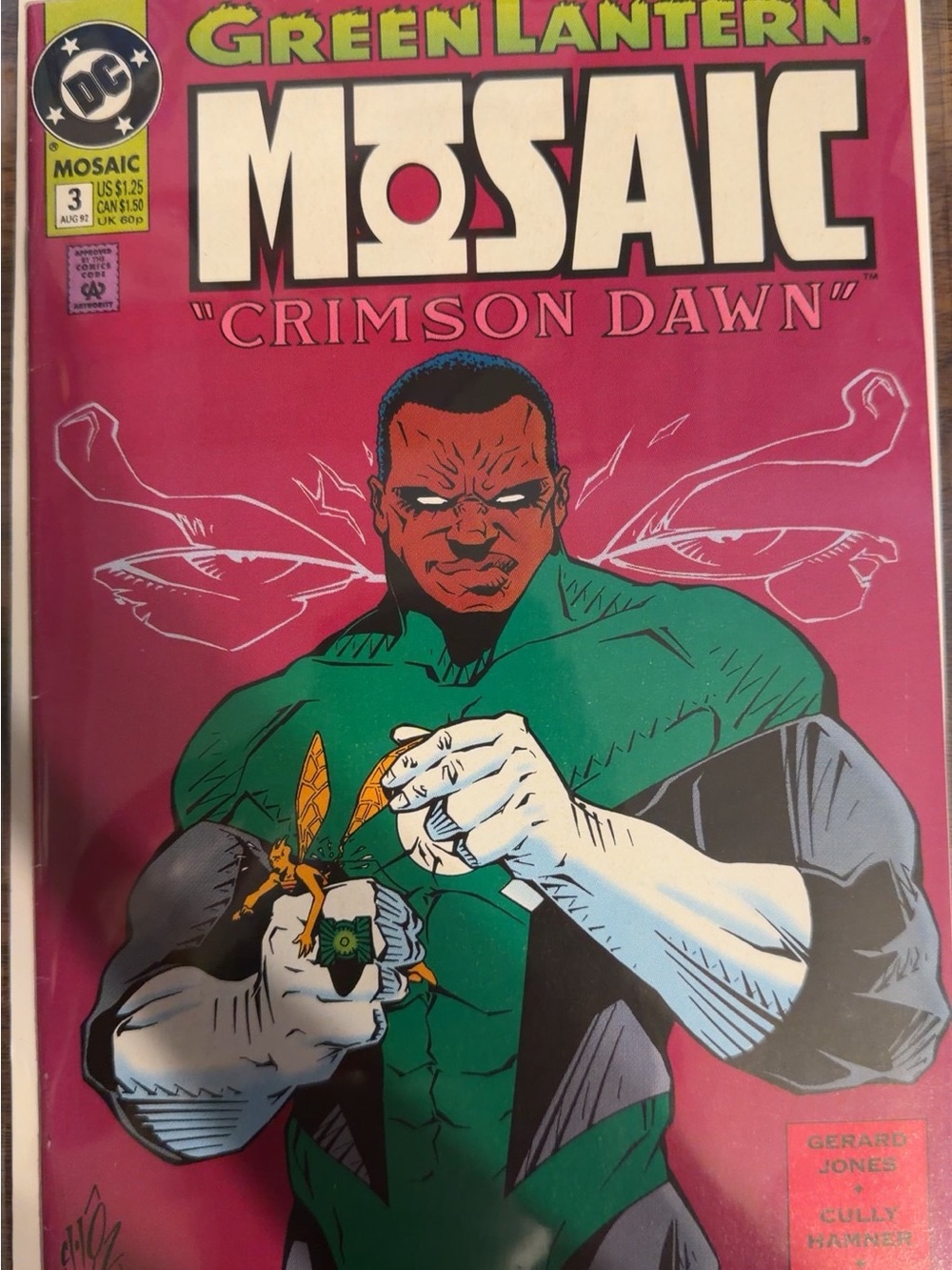Green Lantern: Mosaic Issue #3. Published on August 1992.